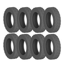 [정품] 강력 캐리어바퀴보호커버 휠슈즈 실리콘, 1세트, 다크그레이