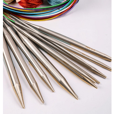 7mm 대바늘 우드 줄바늘 뜨개바늘 돋바늘 바늘핀 손뜨개 바늘 80cm 스테인레스, 8mm