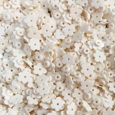 디어마이 크런치 슬라임 파츠 재료 100g, 화이트 꽃, 1개