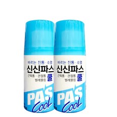 신신제약 신신 파스 쿨 물파스 60g x 2개입 가려움 벌레 물림 근육통, 1개입, 2개