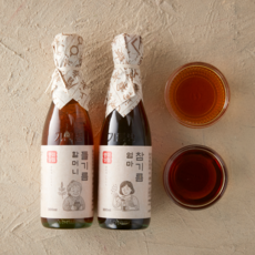 풍미상점 저온압착 통참깨100% 참기름 들기름 세트, 2개, 300ml