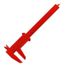 조각 0-150mm 버니어 캘리퍼스 이중 눈금자 플라스틱 깊이 높이 측정 도구 정밀 측정 장비 측정 도구, [02], 02 Red