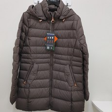 [행복한백화점][올포유]겨울 여성 중기장 경량 다운 점퍼 (브라운 블랙) AWDJN--9271