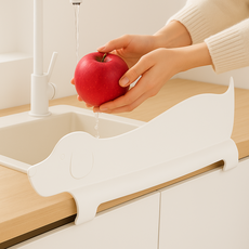 모아모아샵 물튐 완벽방지 와이드 싱크대 물막이, 1개, 노란색