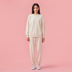 JAJU 女士棕褐色衛衣_象牙色, 象牙