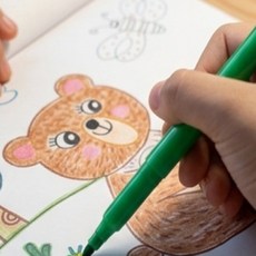 은채몰 동물 컬러링북 색칠 공부 교구 어린이 집중력 향상 미술 놀이 창의력놀이, 1탄