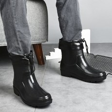 雨鞋男鞋靴短筒防滑時尚淺口水鞋男士防水廚房洗車釣魚鞋耐磨水靴, 2688黑+加棉可拆【建議拍大2碼】,42