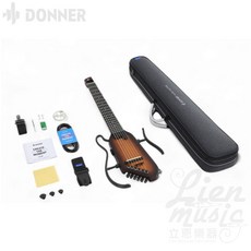 DONNER HUSH-C 靜音古典吉他 原廠保固 旅行吉他 電子吉他 (可隨身上機) 立恩樂器, 1個, 漸層 (EC7251)