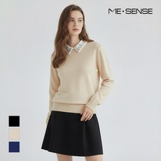 미센스 미센스 카라배색 니트_MB3YKNM302Z