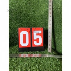 台灣出貨 計分牌 籃球記分牌計分牌翻分牌比賽翻牌計分器板乒乓球計數積分比分牌, 兩位數（紅底/白字/黑卡座）, 1個