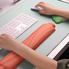 귀여운 손목보호 마우스패드 메모리폼 키보드 손목받침, A