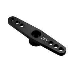 RC카 자동차 알루미늄 RC 서보 암 혼 싱글 암 듀얼 1/10 크롤러 보트 Futaba HSP Wltoys Axial SCX10 부품 25T M3, 14) Double Arm balck, 1개