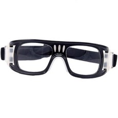 스쿼시 고글 스포츠고글 축구 배구 사이클링 야외 활동을 위한 조절 가능한 스트랩 스포츠 안경이 있는 가나조노 자외선 차단 충격 방지 농구 블랙 보호 안경