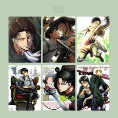 진격의 거인 리바이 아커만 포스터 15종 애니메이션 굿즈 조사병단 병장 A2 A3 A4, 4번