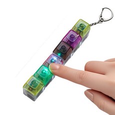 릴리브리즈 LED 딸깍이 키보드 피젯토이, 6*1(LED탑재), 1개