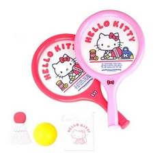 헬로키티 라켓볼(라켓+공2+더스트백), 혼합 색상, 1개