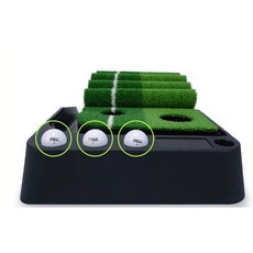 골프연습용 실내 인조잔디 퍼팅연습기 골프롤매트 골프연습기 골프용 스윙, 3. 퍼터거치형 딥브라운