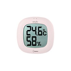 실내외 온습도계 출산선물 휴대용 디지털 온도 측정기 벽걸이 스탠드 가능, 1개, 디지털 온습도계 (핑크)