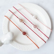 極細蠟繩手鍊 6mm水晶, 1個, D.紅瑪瑙→活動圍→請另外備註手圍幾公分,SGR5.雅綠