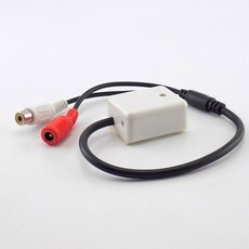 1/2/5pcs DC 9V-12V 미니 마이크 사운드 모니터 오디오 픽업 보안 RCA 암 어댑터 CCTV 카메라 시스템