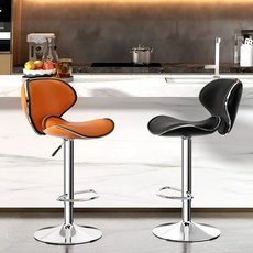 높이조절 회전 매장 빈티지 인테리어용 스툴 홈바 스탠드바의자 디자인 모던한 가죽 카페용, A. 가볍고 고급스러운 바 스툴 홈 리프팅 가능 하이