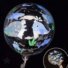 생일 축하 기념일 행사 이벤트 홀로그램 투명 캐릭터 헬륨 공기 주입 장식 풍선, 1개, 05투명풍선-하트