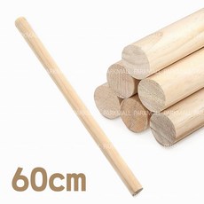 30mm 우드 스트레칭봉 요가봉 60cm (국산 거북목 폼롤러 목봉 필라테스 소도구 자세교정), 1개