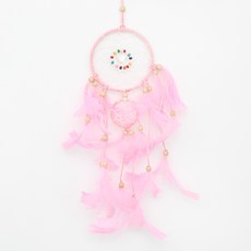 오꿈 드림캐쳐만들기 세트 DIY 마크라메 재료 키트, 15 산들바람 (분홍)