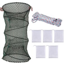 SaenghwalMihak 捕魚漁網組合 漁網+繩索+誘餌袋