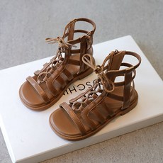 DFMEI 女童涼鞋新款夏兒童羅馬鞋軟底夏季小女孩沙灘鞋寶寶休閒鞋子