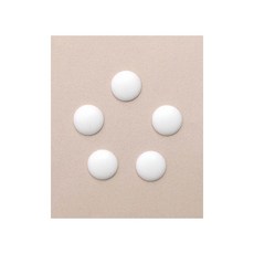 퀼트스타 아플리케용 싸개단추_21mm, 1개, 화이트