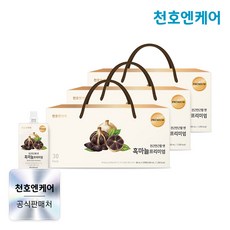 [천호엔케어] 국산 흑마늘 진액 프리미엄 80ml 30팩 3박스, 90개