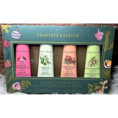 Crabtree&Evelyn瑰柏翠護手霜禮盒，深層滋潤保濕，植物精華呵護，精美禮盒裝, 1個, (D)甜杏仁/石榴/酪梨/粉紅木蘭