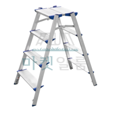 알룸 국산 알루미늄 가정용사다리 특광폭 4단, 1개