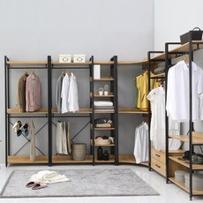 인홈즈 모던 드레스룸 시스템행거 옷장, C형(직접조립, 1개만 출고)