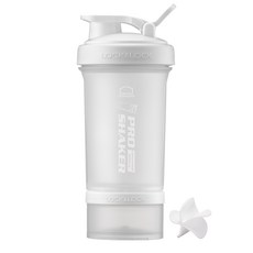프로쉐이커 락앤락 보틀 600ml + 컨테이너 140ml, 매트화이트, 1개