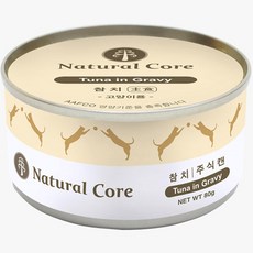 네츄럴코어 고양이 참치 주식 캔 80g, 참치맛, 1개