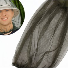 모자방충망 벌레차단 얼굴보호 캠핑낚시 모기장, 1개