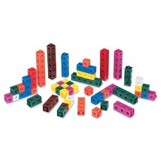 Numberblocks 블록 미국출발 hand2mind 스냅 큐브 수학 연결 플라스틱 색상 정렬 조작 용 계산 카운터100개 세트, [04] 500개 세트, 1개