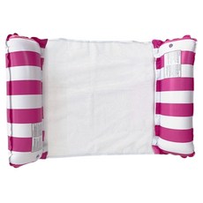 水上吊床 水上浮床 水上浮椅 充氣吊床 水上漂浮床 帶網吊床 小孩 兒童水上樂園 水上活動 水上躺椅 漂浮吊床 戲水必備, 1個, 雙管-水上吊床-蕊香粉, 雙管-水上吊床-蕊香粉