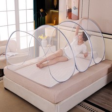 新品 便攜帶保護隱私免安裝蚊帳 休閒帳面部家用出差戶外打開卻用, 新品多功能  全身帳 網紗款  單開門 【全底】紳士灰邊