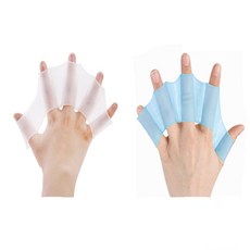 TW 수영 물갈퀴 물놀이 오리손 개구리 손가락 용품, 그린 L, 그린