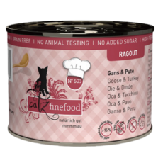 凱茲 catz finefood 德式燉肉 無穀主食貓罐, 180g, 1個, N°603 鵝肉+火雞