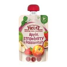 Heinz 하인즈 사과 딸기 패션프루트 아기 퓨레 8m+ 120g Apple Strawberry Passionfruit