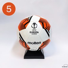 [足球] molten足球 歐杯特別款丨4號、5號足球丨TPU材質丨機縫足球、通用款丨腳感舒適、柔軟腳感【咕米魔法屋】, A款橘色-5號球,單顆球, 1個
