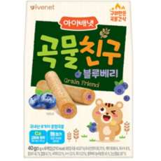 아이배냇 곡물친구, 블루베리, 40g, 5개