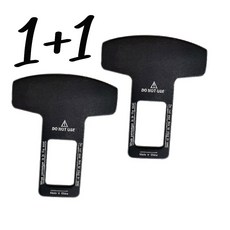 1+1 차량용 안전벨트 경고등 소리 클립, 2개, 심플타입