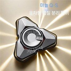 기계식 산풍란 미니 플립 지압 피젯 스피너 휴대용 EDC 토이 스트레스 해소 선물, 마늘 Q-소리굽쇠 자이로  스테인리스 스틸 + 황동