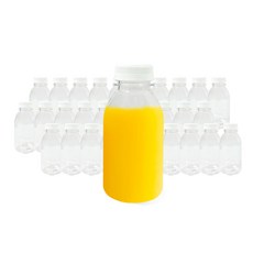 우유 원형 페트병 세트 수제청병 더치병 쥬스 공병, 30개, 300ml