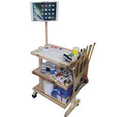 미술 물감 팔레트 작업대 테이블 화방 정리 이동식, 1개